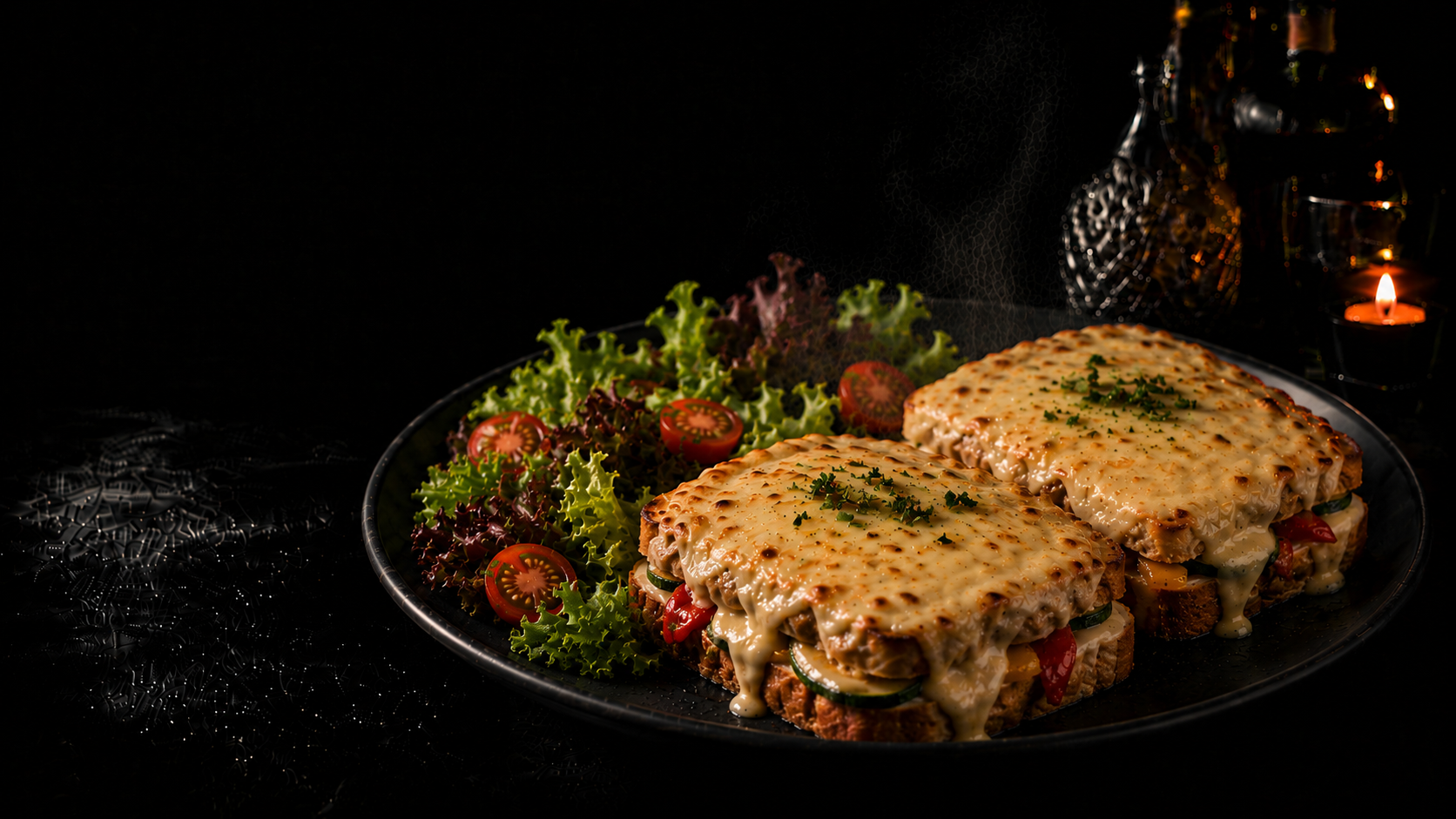 Croque vegetarisch 2st